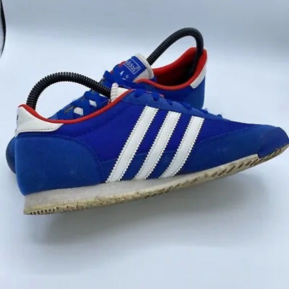 Adidas Dragon Trainers Blue White 2015 UK Size 5 - Picture 3 of 7